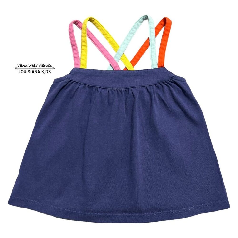 Mini Boden 3-4Y Rainbow Strappy Tank Top